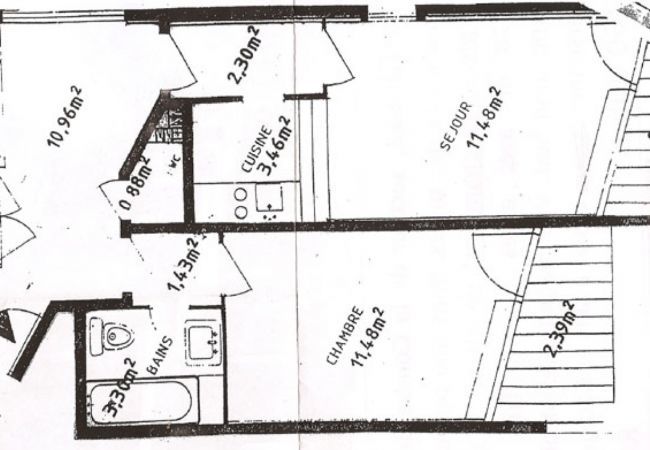 Apartment in La Clusaz - Aravis 1500, apartment 11 - 2* ski-in ski-out for 6 people Apartment in La Clusaz - Aravis 1500, apartment 11 - 2* ski-in ski-out for 6 people