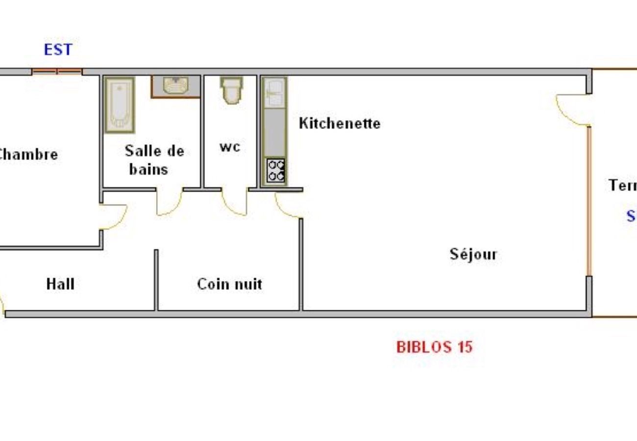 Apartment in La Clusaz - Biblos, apartment B15 - for 4 people 2* in the village