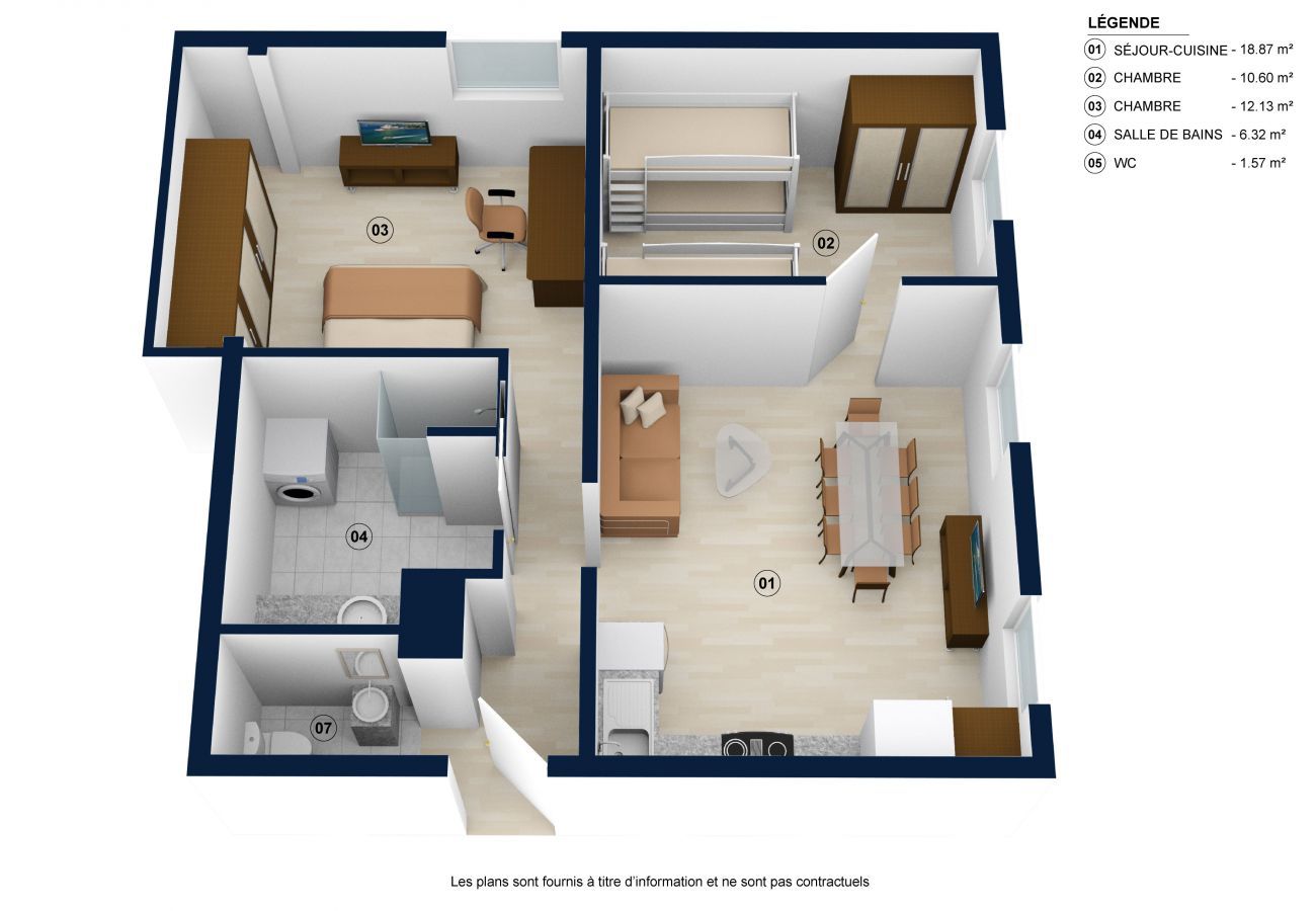 Apartment in La Clusaz - Gentianes flat 4 - Apartment 3*** village center, near ski slope for 7/8 people