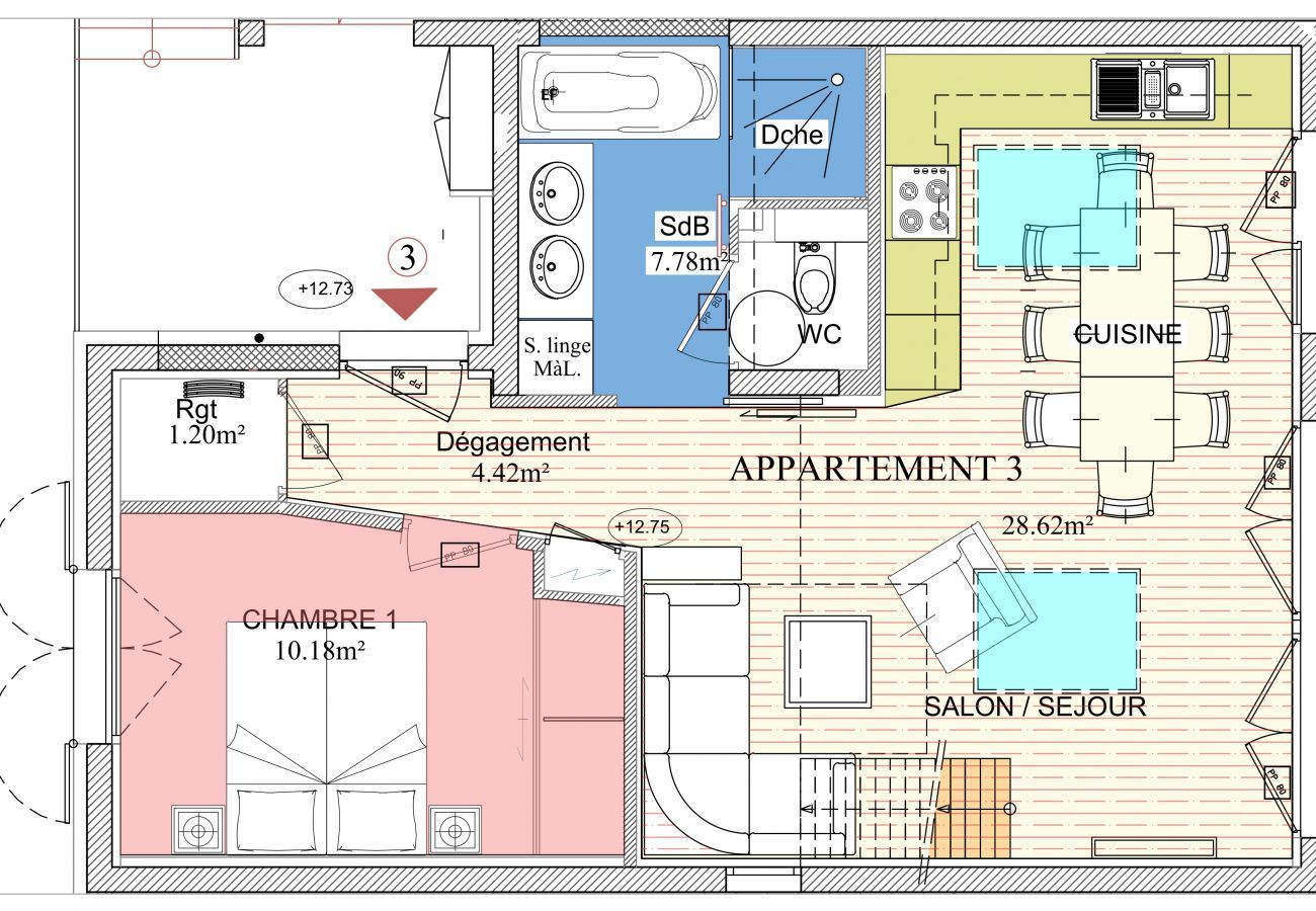 Apartment in La Clusaz - Polaris - Apartment 6 pers. 4 * village center