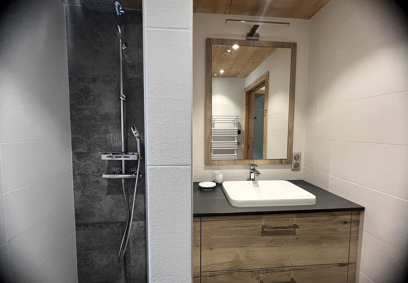 Apartment in La Clusaz - NEW TO RENT Charming modern one-bedroom apartment in a peaceful chalet – terrace/garden, mountain view, Wi-Fi included
