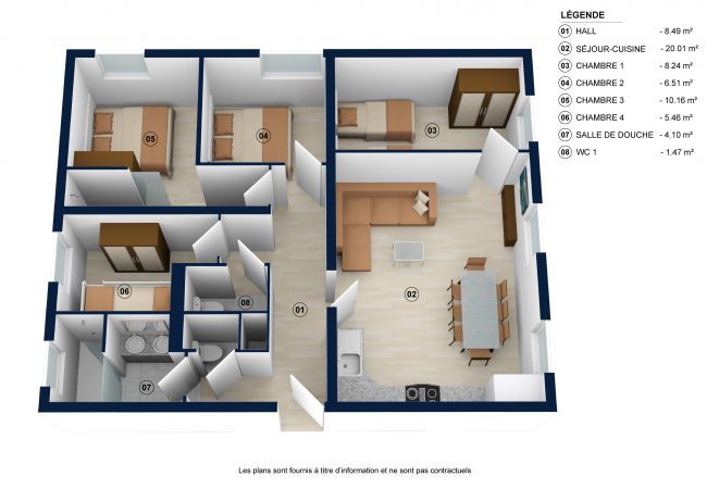 Appartement à La Clusaz - Gentianes 1 - Appartement 3*** centre village, proche pistes 8 pers. Appartement à La Clusaz - Gentianes 1 - Appartement 3*** centre village, proche pistes 8 pers.