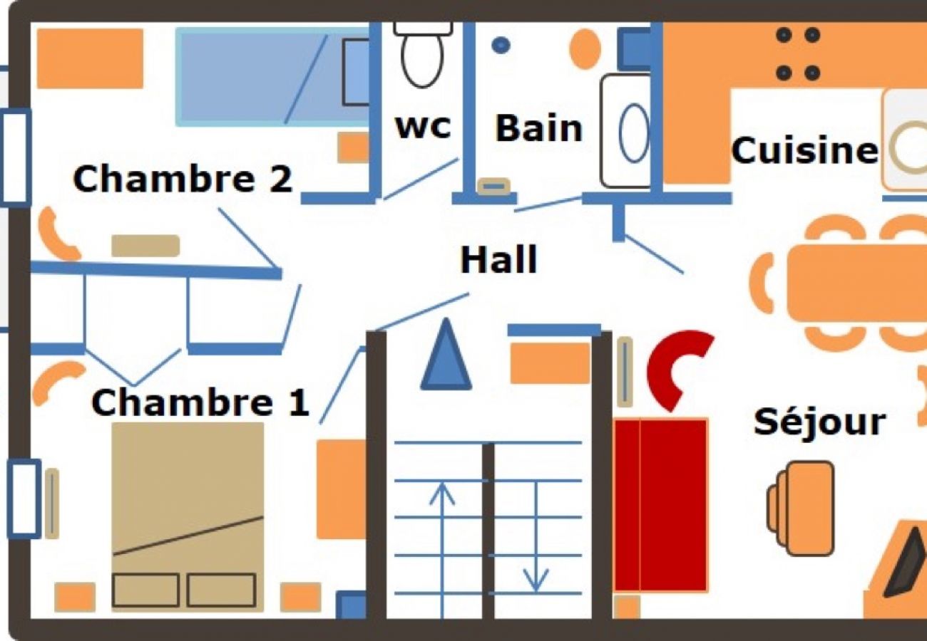 Appartement à La Clusaz - Resse - Appartement 3* centre village, proche pistes 6 pers.