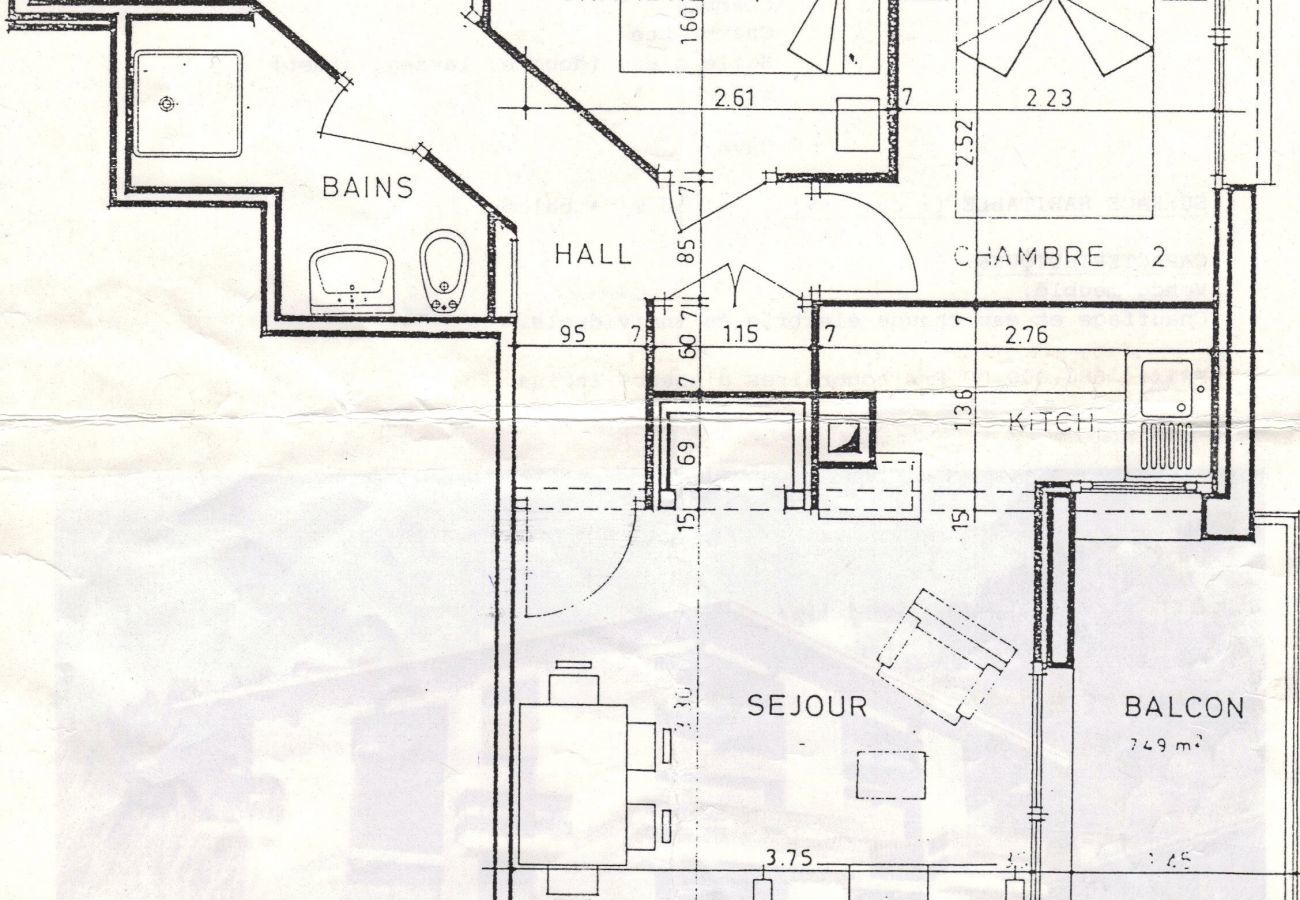 Appartement à La Clusaz - Sapaudia G - Appartement 5 pers. 2* skis aux pieds, belle vue