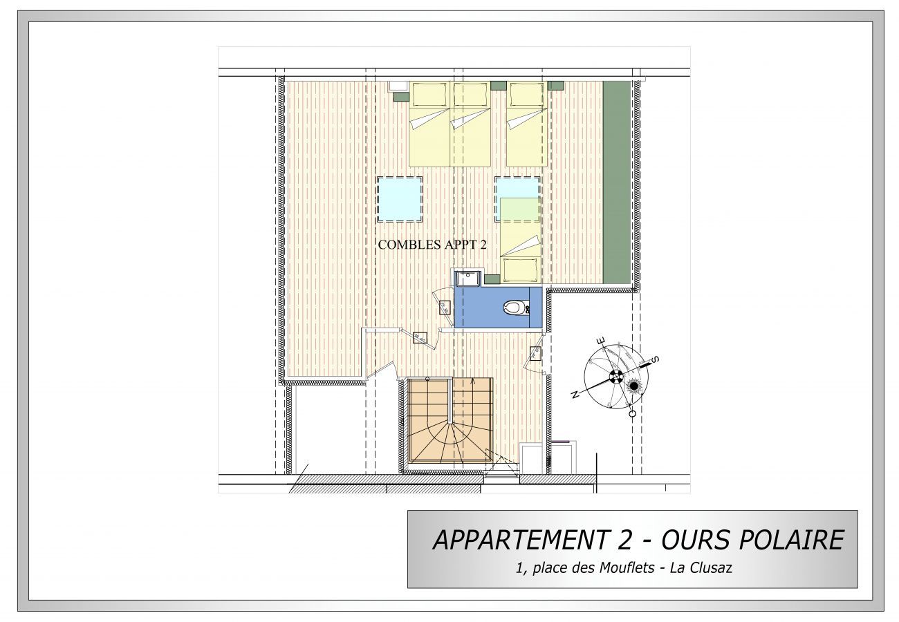 Appartement à La Clusaz - L'ours polaire - Appartement 4* centre village 10 pers.