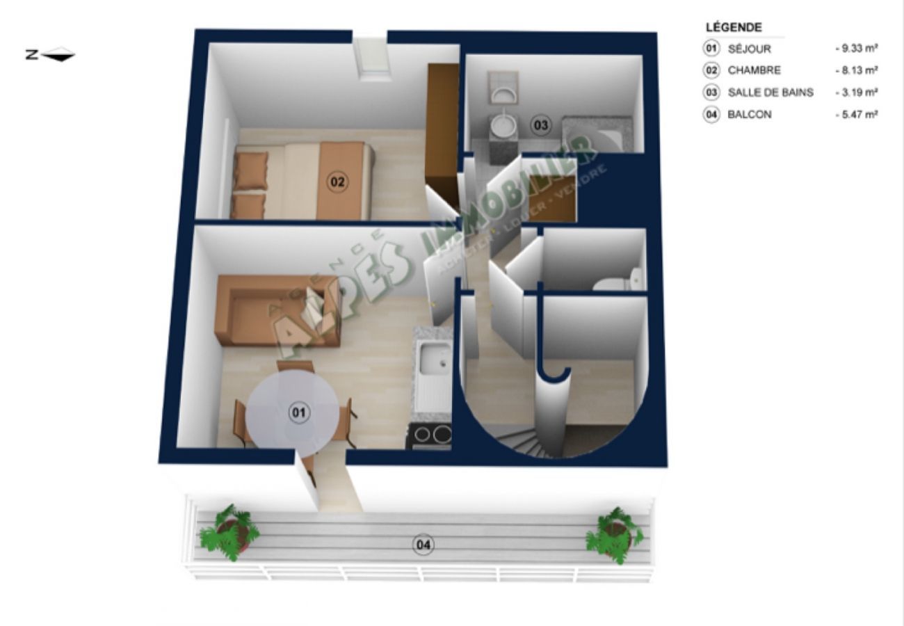 Appartement à La Clusaz - La Riviera 2 - Appartement 4 pers, skis aux pieds