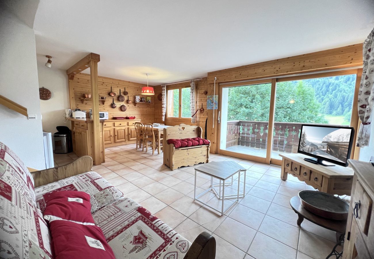 Appartement à La Clusaz - Tendieu Soleil B1 - Appartement dans chalet 6 pers, vue montagnes