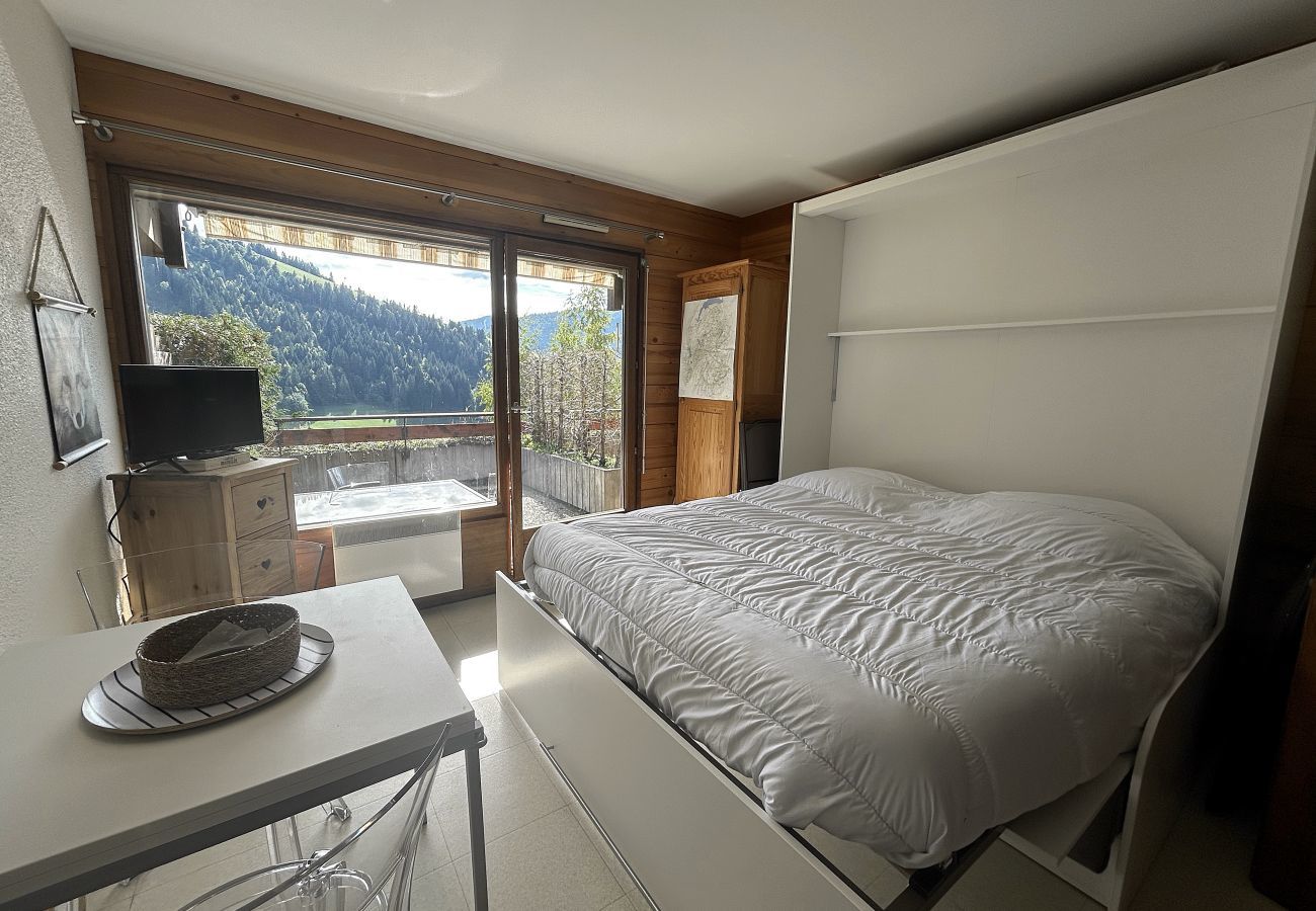 Studio à La Clusaz - Louveteau 3 - Studio avec terrasse vallée des Confins 5 pers.
