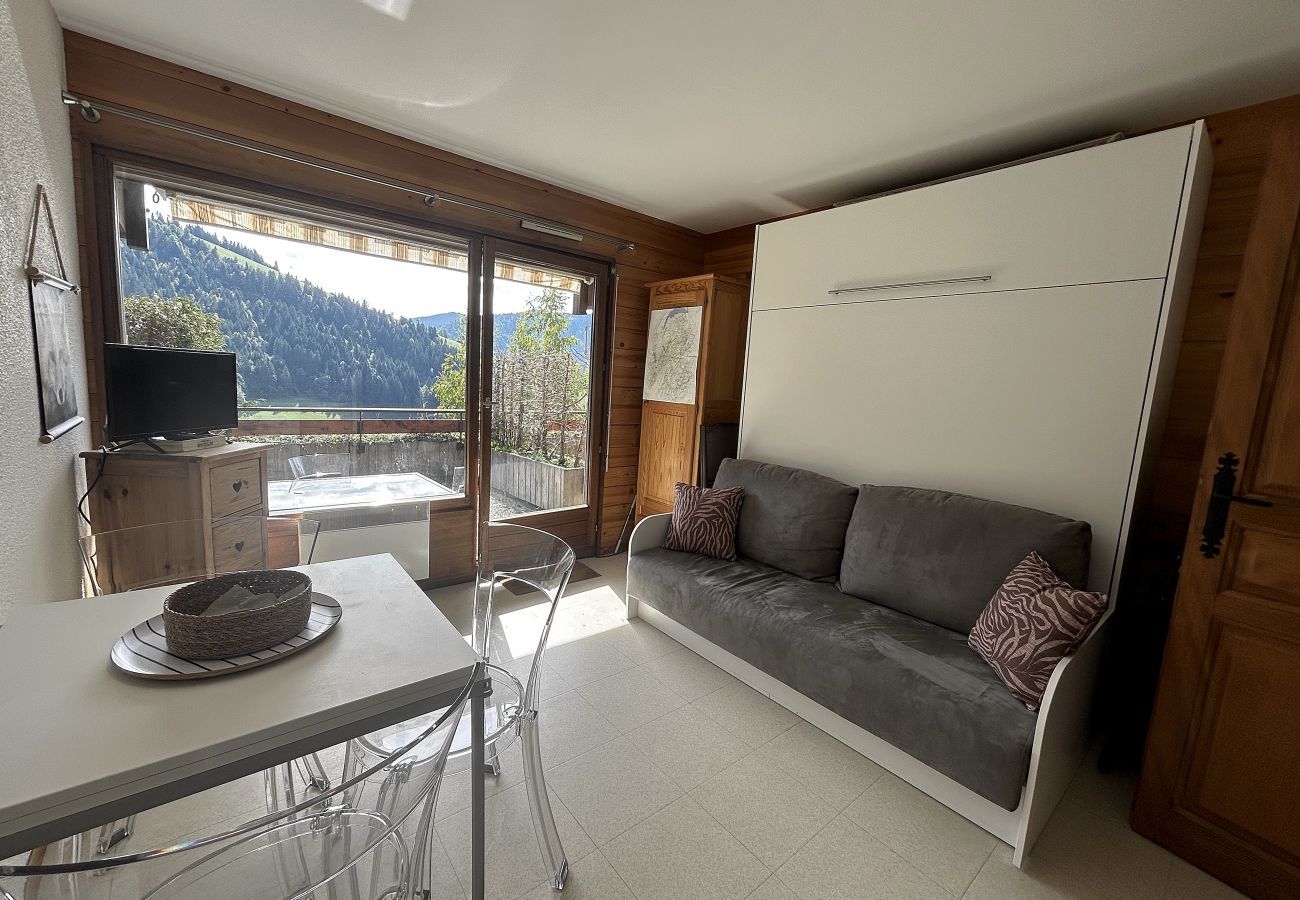 Studio à La Clusaz - Louveteau 3 - Studio avec terrasse vallée des Confins 5 pers.