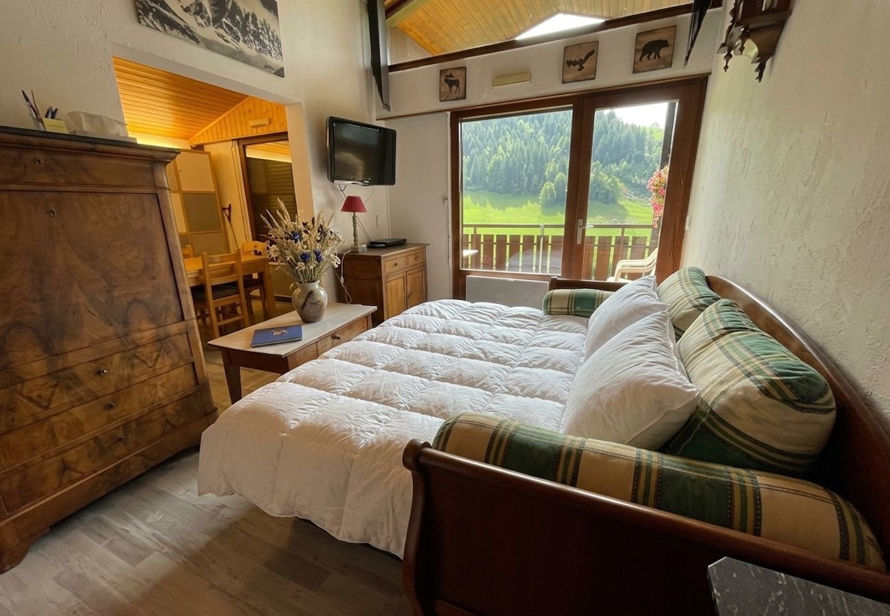 Appartement à La Clusaz - NOUVEAU - NANT SOLEIL A14 - 6 pers.-2 chambres-2 salles de bain-vue Aravis-Garage